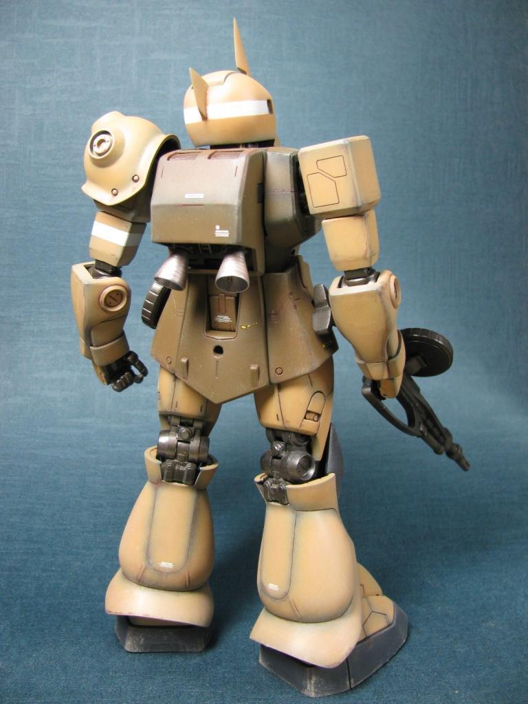 ザク トップ小隊 モビルスーツアンサンブル 01 1.5 リペイント 改修 MG 1/100 MS-05B ランバ・ラル専用ザクI改 トップ少尉用ザクI